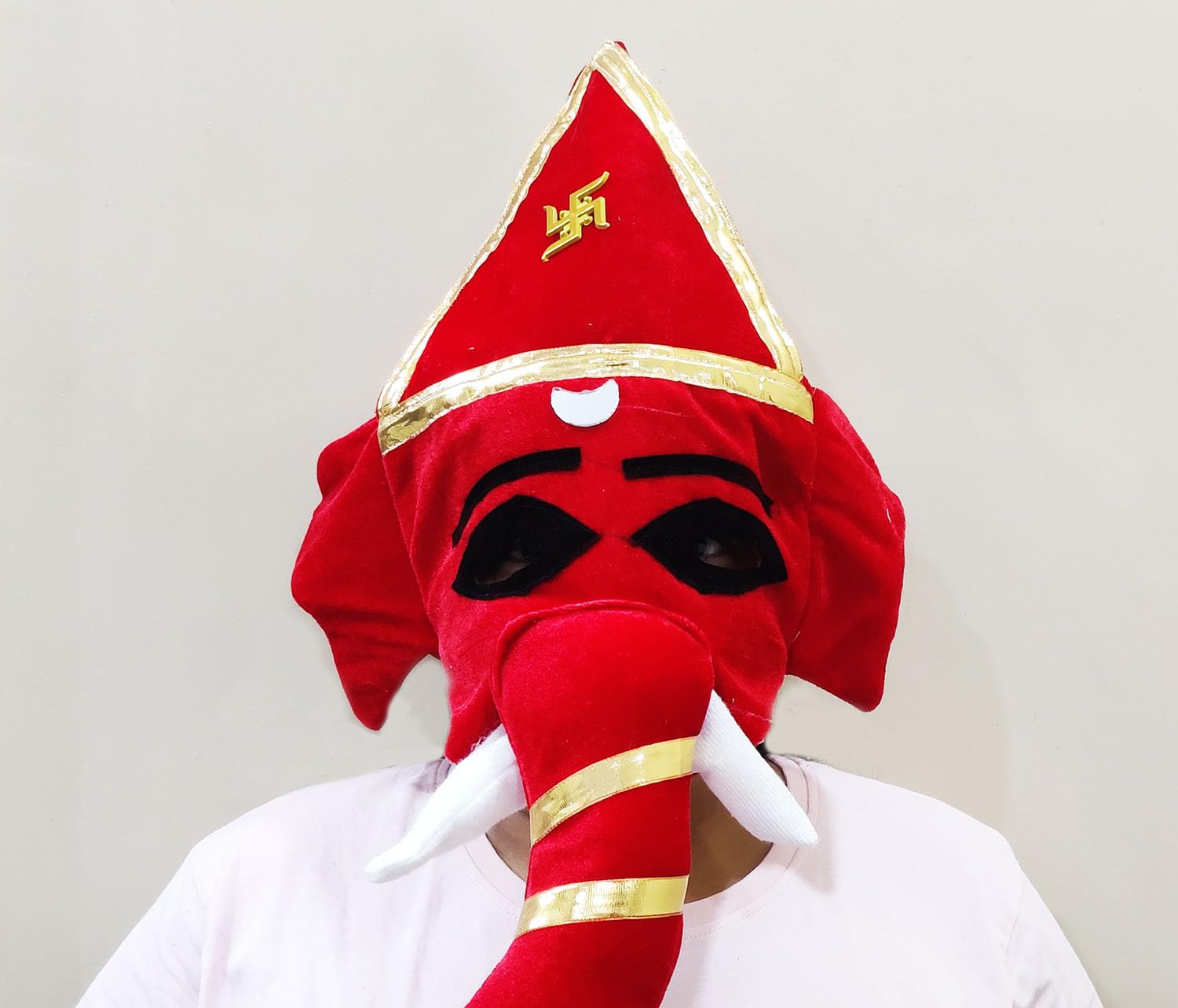 BITONA® Ganpati Ganeshji Full face mask for kids or adults for role play stage drama ramleela or party shows Universal size Fabric material (B0DFMWN229) Amazon Price History, Amazon Price Tracker