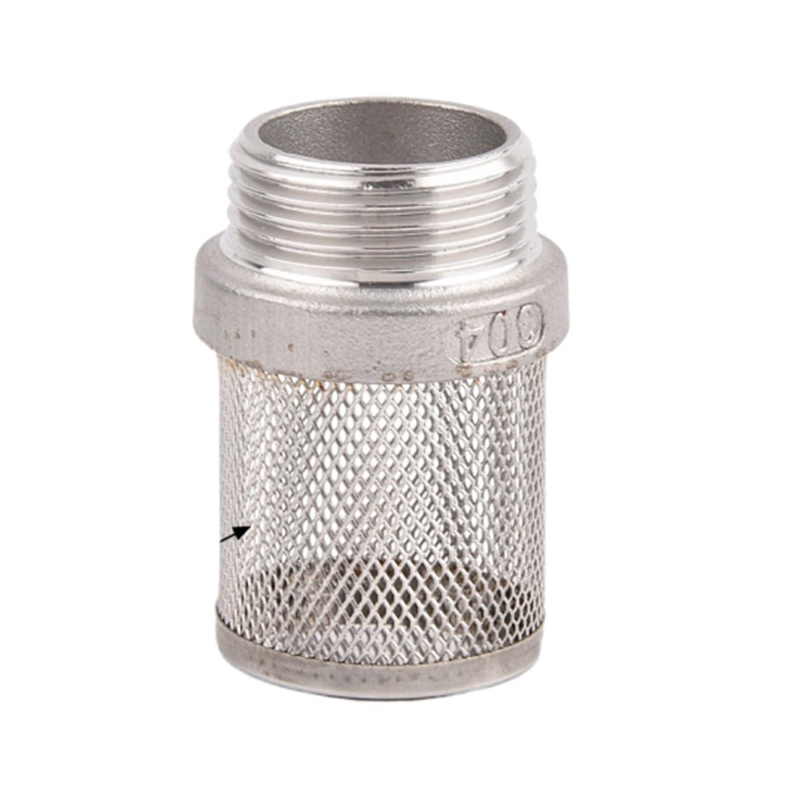 Filtro de malla de acero inoxidable 304, pantalla for pecera de acuario, manguera de riego for jardín, limpieza de agua, filtros metálicos(1.5 Inch Short)