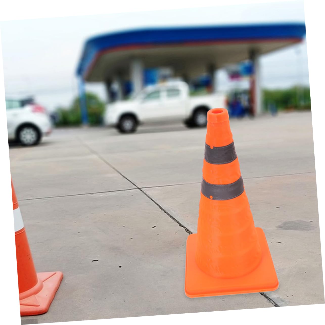 Unomor Emergency Reflective Safety Cone Collapsible Multi-Purpose for Road Parking