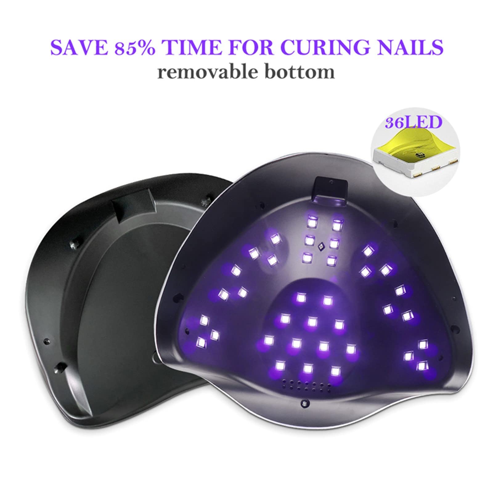 ZYC Lampada per essiccatore a Gel per Unghie 36 LED Lampada UV Sensore Automatico a infrarossi a infrarossi rapido Secco 168 w Lampada per Unghie Professionale Lampada Manicure Professionale