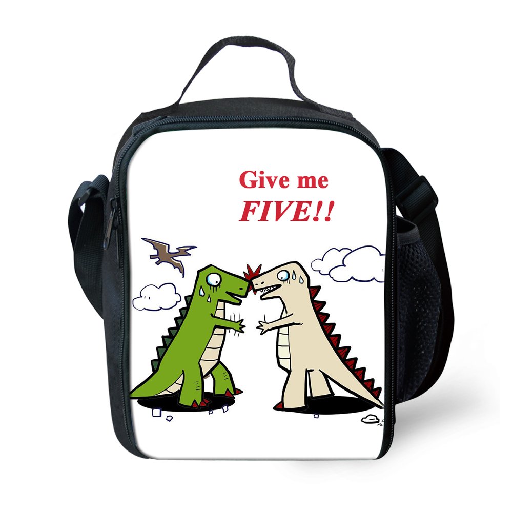 Amzbeauty Dinosaur Lunch Bag for Kids Reusable Square Thermal Small Lunch Box, Dinosaur 31