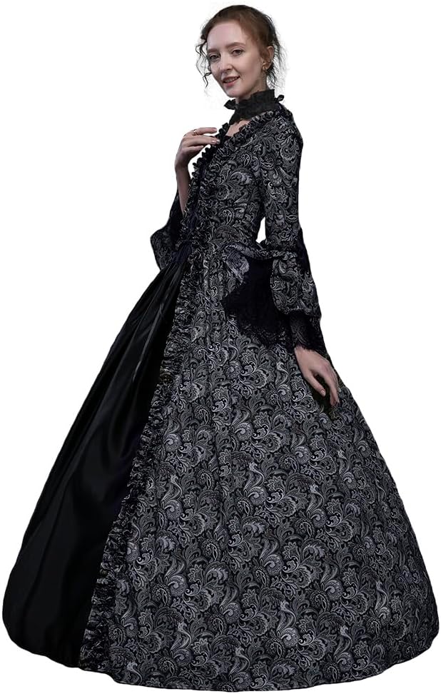 Women Rococo 18th Century Ball Gowns Renaissance Gothic Victorian Dresses Masquerade Vampire Costume - Image 2