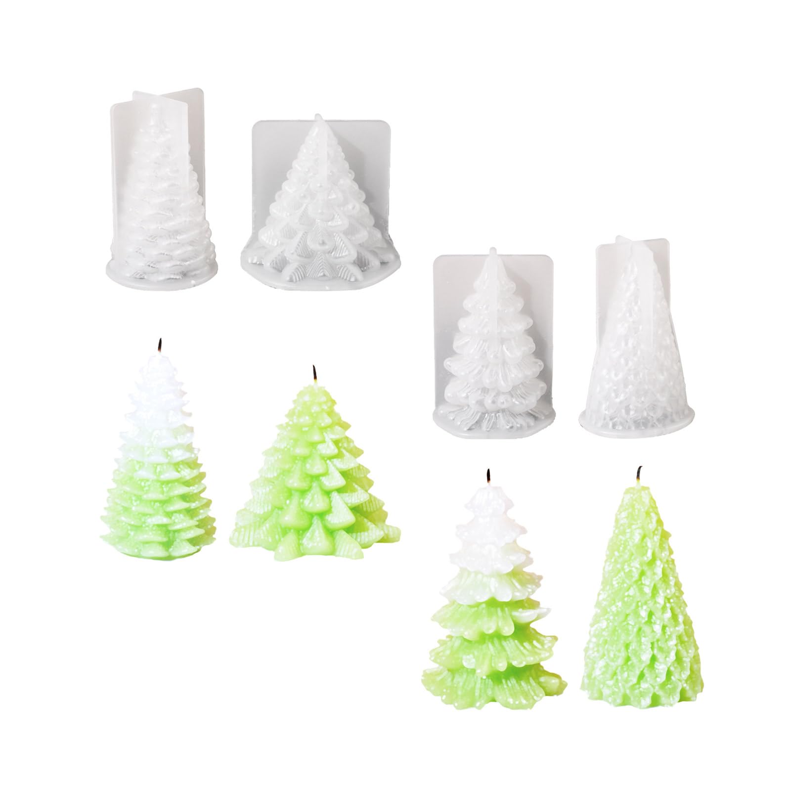 Tsophreniq 4Pcs Delicate Castings Molds Hand 3D Silicone Silicone Handicrafts for Making Hand Castings