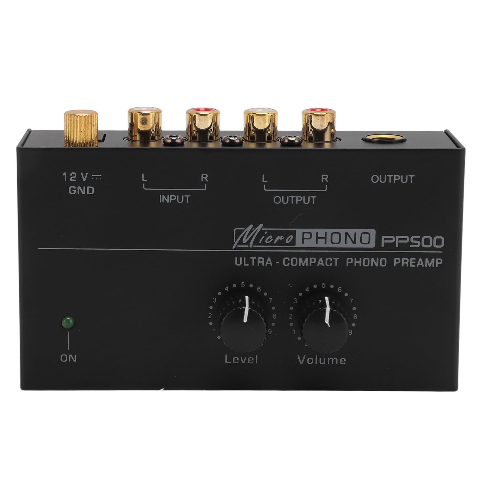 Preamplificatore Fono per Giradischi, Convertitore AD a Magnete Mobile a Basso Rumore Equalizzato RIAA, Opzioni di Connessione Multiple (Spina europea)