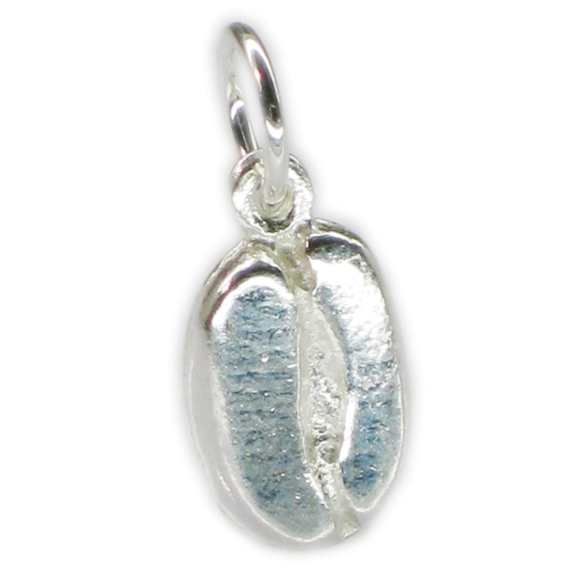 Kaffeebohne Sterling Silber Charm .925 x 1 Drinking Drinks Charms