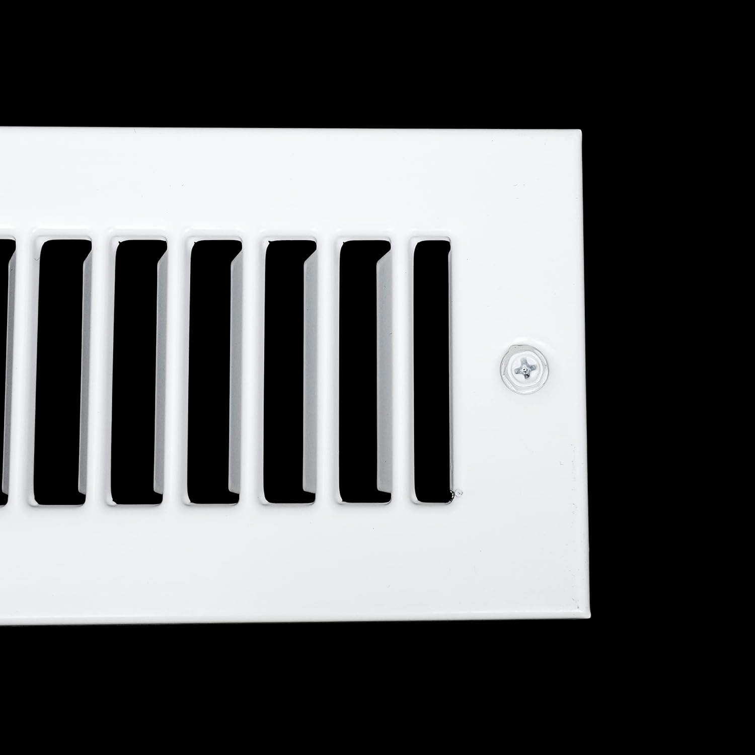 Fits 2x10 Duct Opening | Toe Kick Vent Cover by Handua | Cabinet Toe Kick Space Register Grille | HVAC Toe Space Vent Cover | Outer Dimensions: 3 3/8" X 11 3/8" | Off White