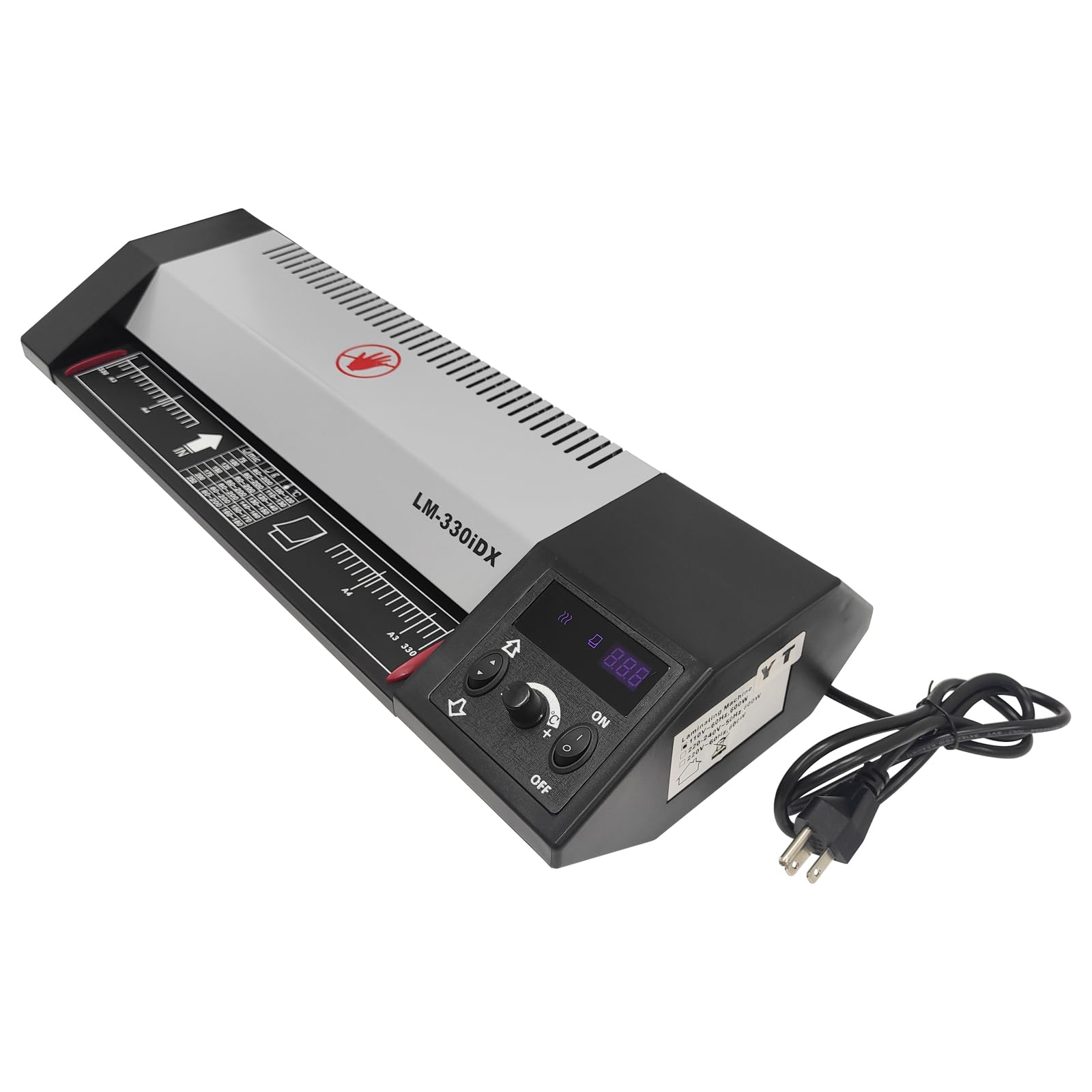INTBUYING A3 Metal High Temperature Hot Cold Laminating Machine 4 Rollers Laminator for 10 mil Laminating Pouch
