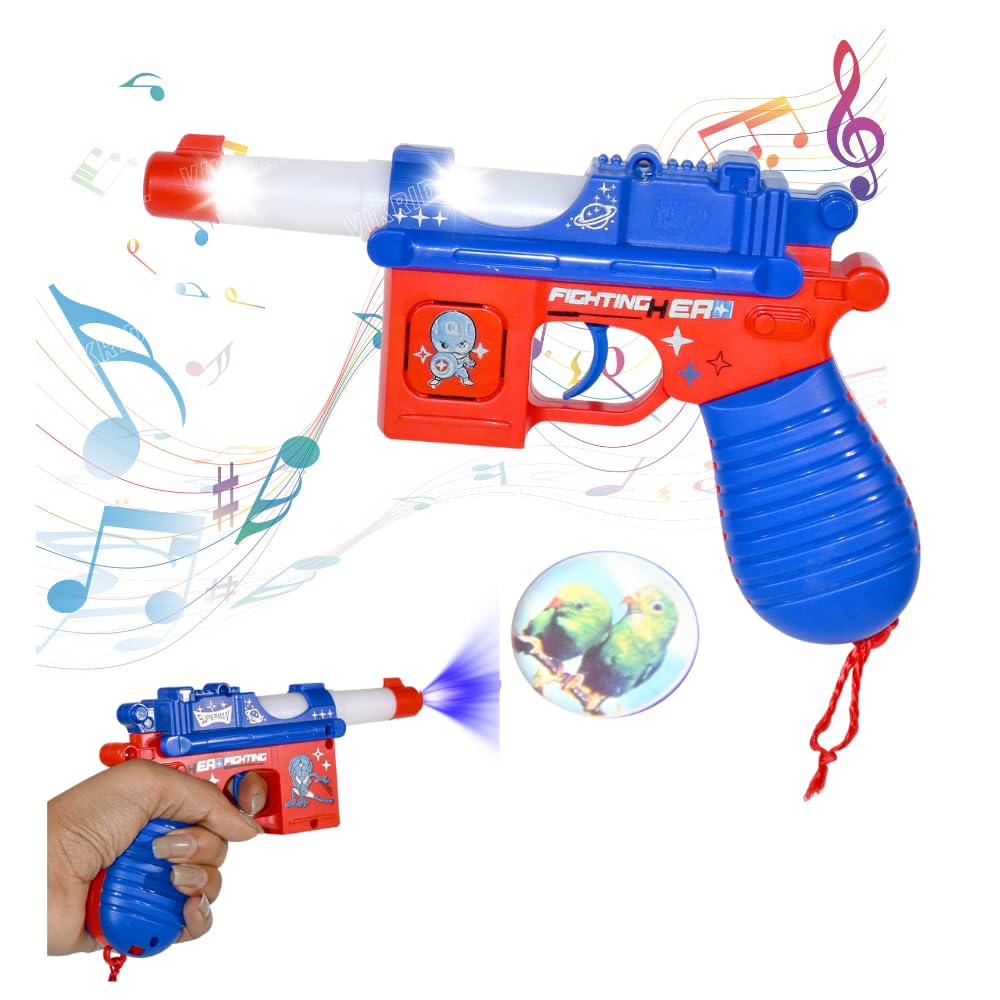 VikriDA Projector Toy Gun with Realistic Sound, Telescope and Light Effect - Musical Toy Gun (B0D2L9VMXM) Amazon Price History, Amazon Price Tracker
