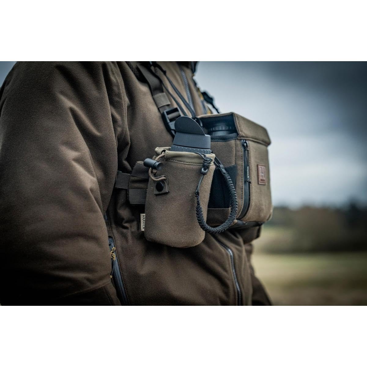 Härkila Thermal Spotter Pouch – Thermo-Spotter-Tasche für Wärmebild-Optik – MOLLE-kompatibel, Gepolstert & Geräuscharm – Dark Willow Green