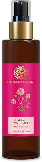 Forest Essentials Facial Tonic Mist Pure Rosewater|Fresh & Fragrant|Hydrates|Unisex Toner Spray For Face