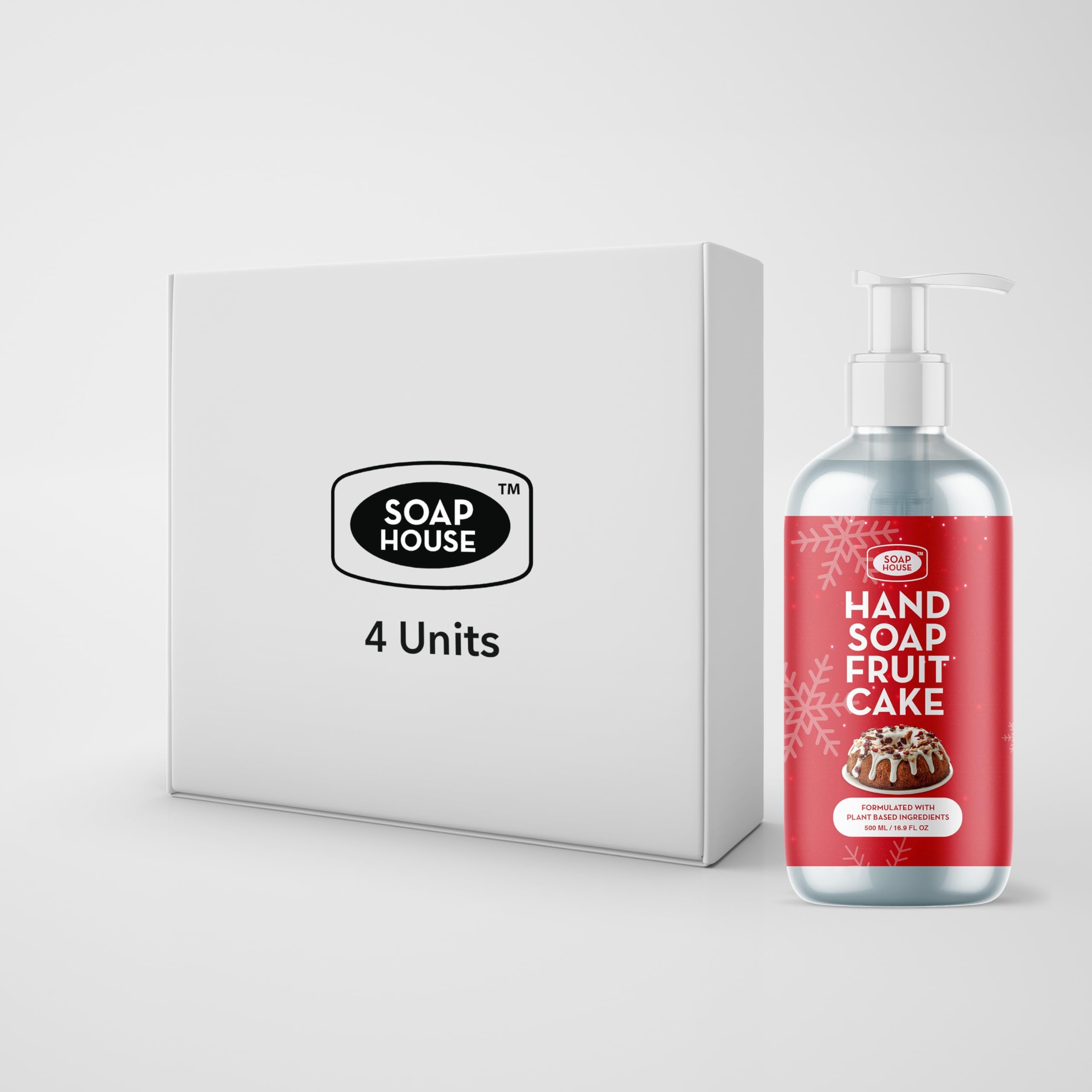 Soap House Christmas Hand Soap | Fruit Cake | Made with Plant Based Ingredients