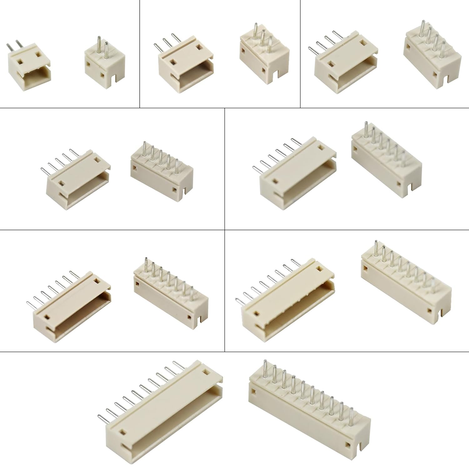 JST ZH 1.5mm Connector Kit 2-10Pin Straight Pin PCB Socket Housing image 4