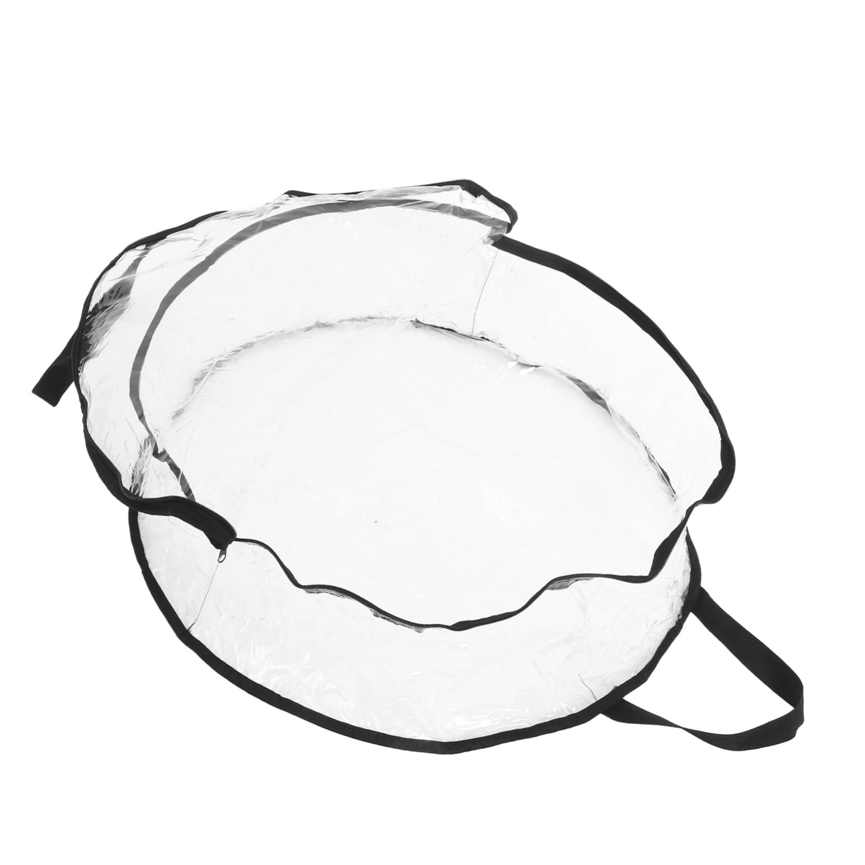 Happyyami Organize Christmas Decorations Our Large Wreath Storage Bag Waterproof PVC Space-Saving Design Round Shape