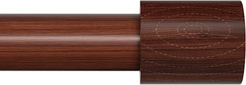 PeSenp Barra de cortina de madera para ventanas de 48 a 84, barra de cortina aju