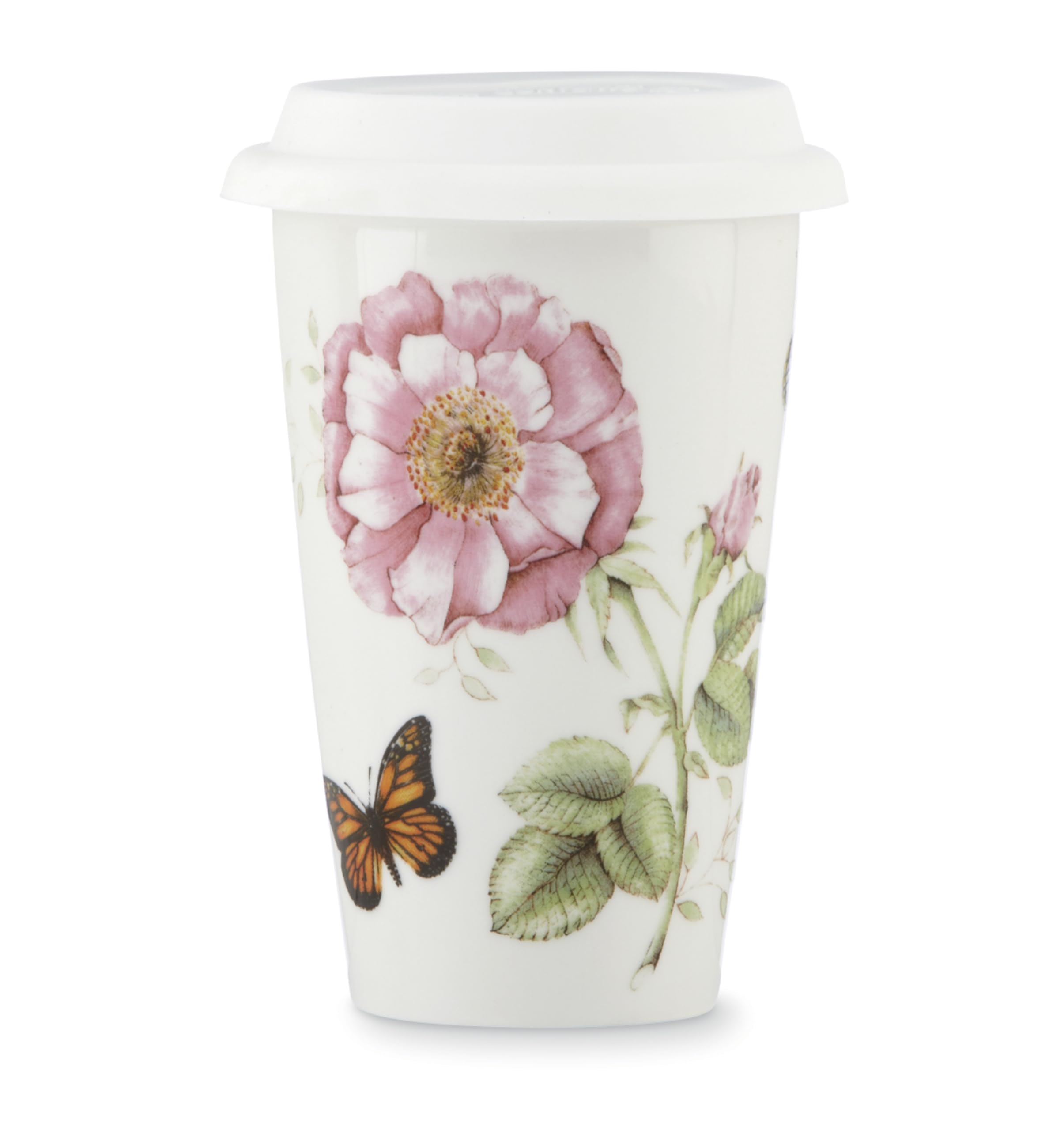 Lenox Butterfly Meadow Sugar Bowl - Elegant White -6 Lenox Butterfly Meadow Sugar Bowl - Elegant White -6