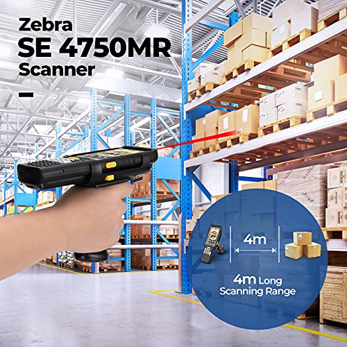 Munbyn Barcode Scanner Android, Long Range Barcode Scanner, 2D Android 11 Scanner With Zebra 4750Mr Scanner, Ip65 Rugged Android Barcode Scanner Nfc 4G Wi-Fi For Inventory Warehouse #TOP1