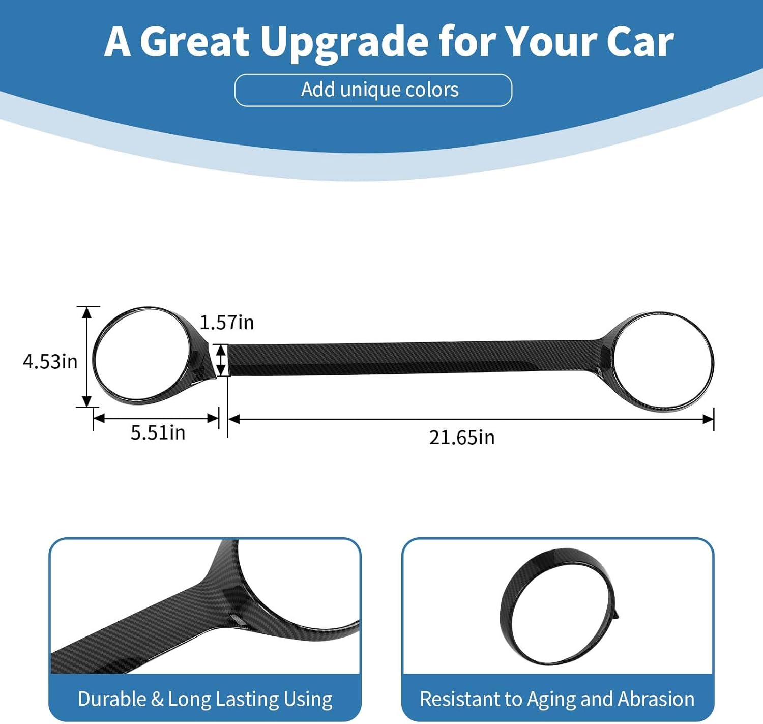 for Colorado Dash Console AC Air Vent Cover Trim for Chevrolet Colorado 2023 2024 up Carbon Fiber Grain Interior Accessories 2pcs