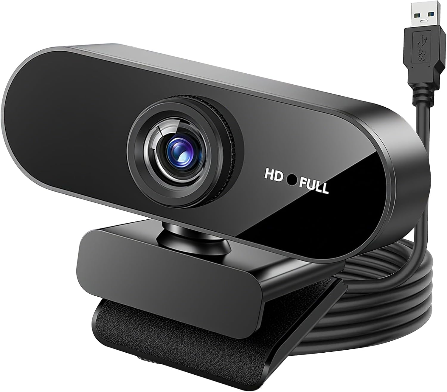 Webcam for PC with Microphone HD 1080P USB Webcams Noise Cancellation Wide Angle Lens Auto Light Correction USB for Zoom Skype Facetime Windows Linux macOS for Live Streaming Conference Plug and Play