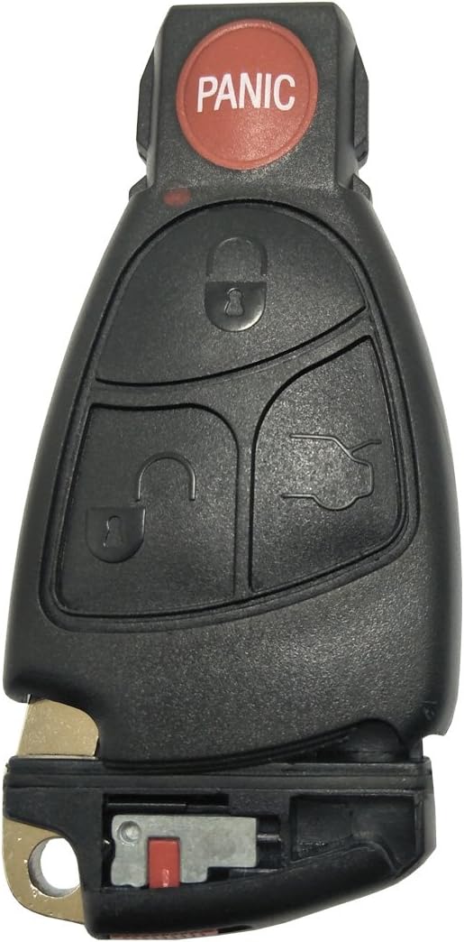 Key Fob Case Shell Fit For Mercedes Benz Keyless Entry Smart Remote Control Car Key Fob Cover Replacement Casing with Uncut Blade Blank (Black) - Image 4
