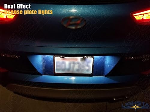 Miniatura 7 de Paquete de 10 luces LED interiores blancas superbrillantes para Hyundai Sonata 2011 2012 2013 2014 2015 2016 2017 2018 2019 2020 2021 + luces de