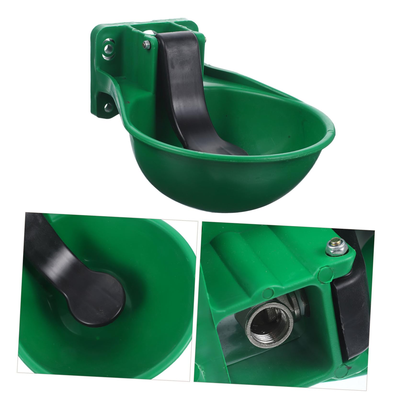 Bebedero Automático y Ahorro de Agua Diseño Anti-salpicaduras para Ganado de Plástico y Hierro para Vacas y Caballos