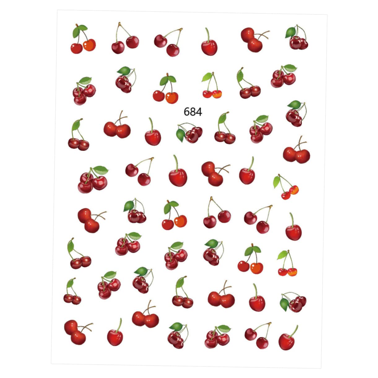 3 Set Adesivi Unghie Frutta Con Design E Per Manicure Creativa Facile Applicazione Per Eventi E Feste 12 Fogli*3