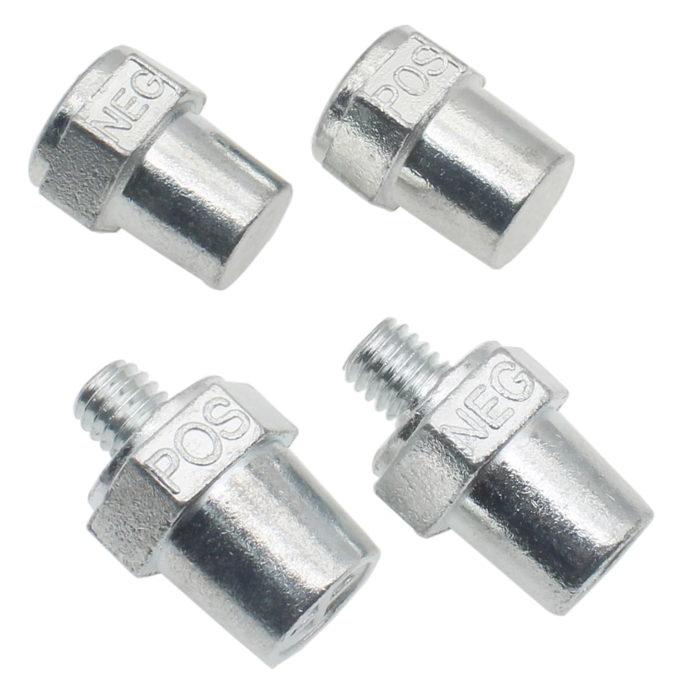 OZXNO Car Battery Post Adapter Positive and Negative Battery Top Post to Side Terminal Adapters 3/8" Female/Male Stud Adapter (2pair)