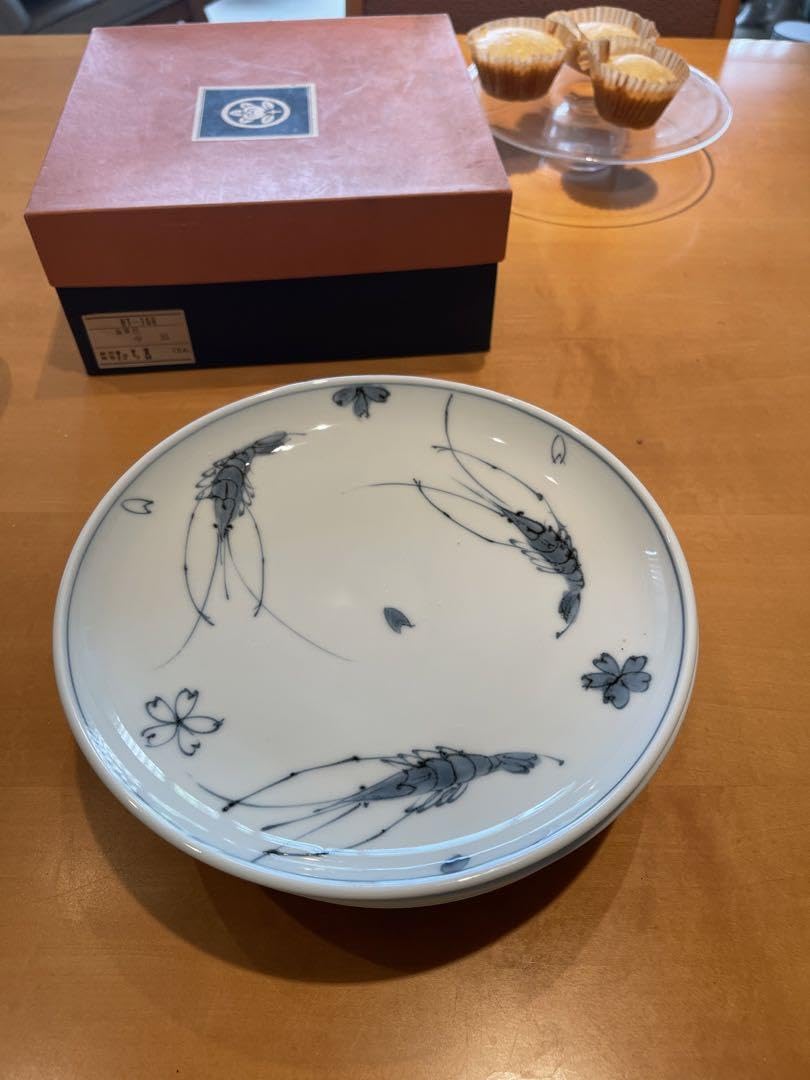 たち吉　えび絵皿6枚セット たち吉えび絵皿6枚セット