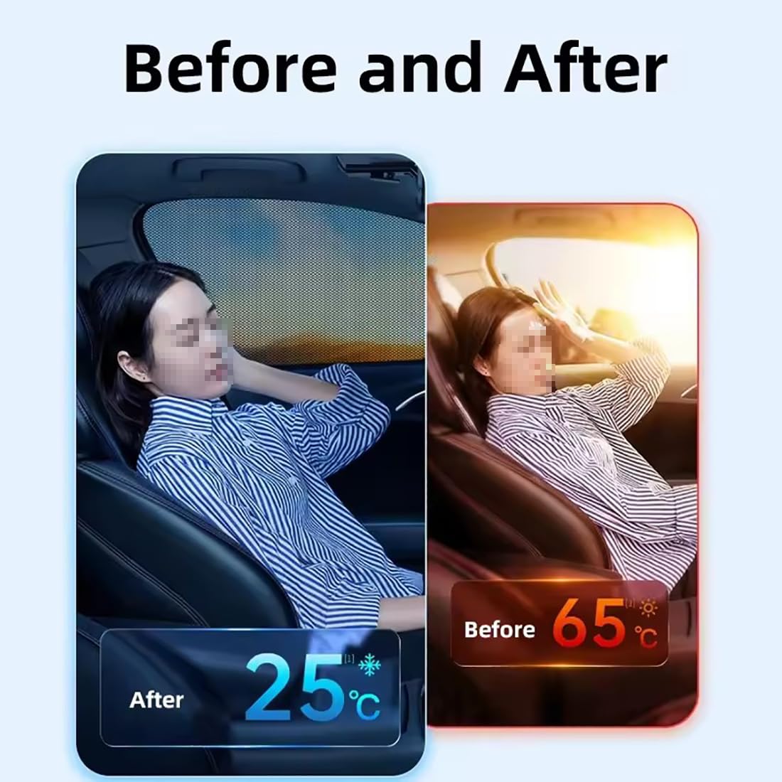 Set De Car Shades Compatible Avec Mercedes ML (W166) 2012-2015 & GLE (W166) 2015-2019 (6-pièces) - Pare-soleil Sur Mesure Pour Voiture