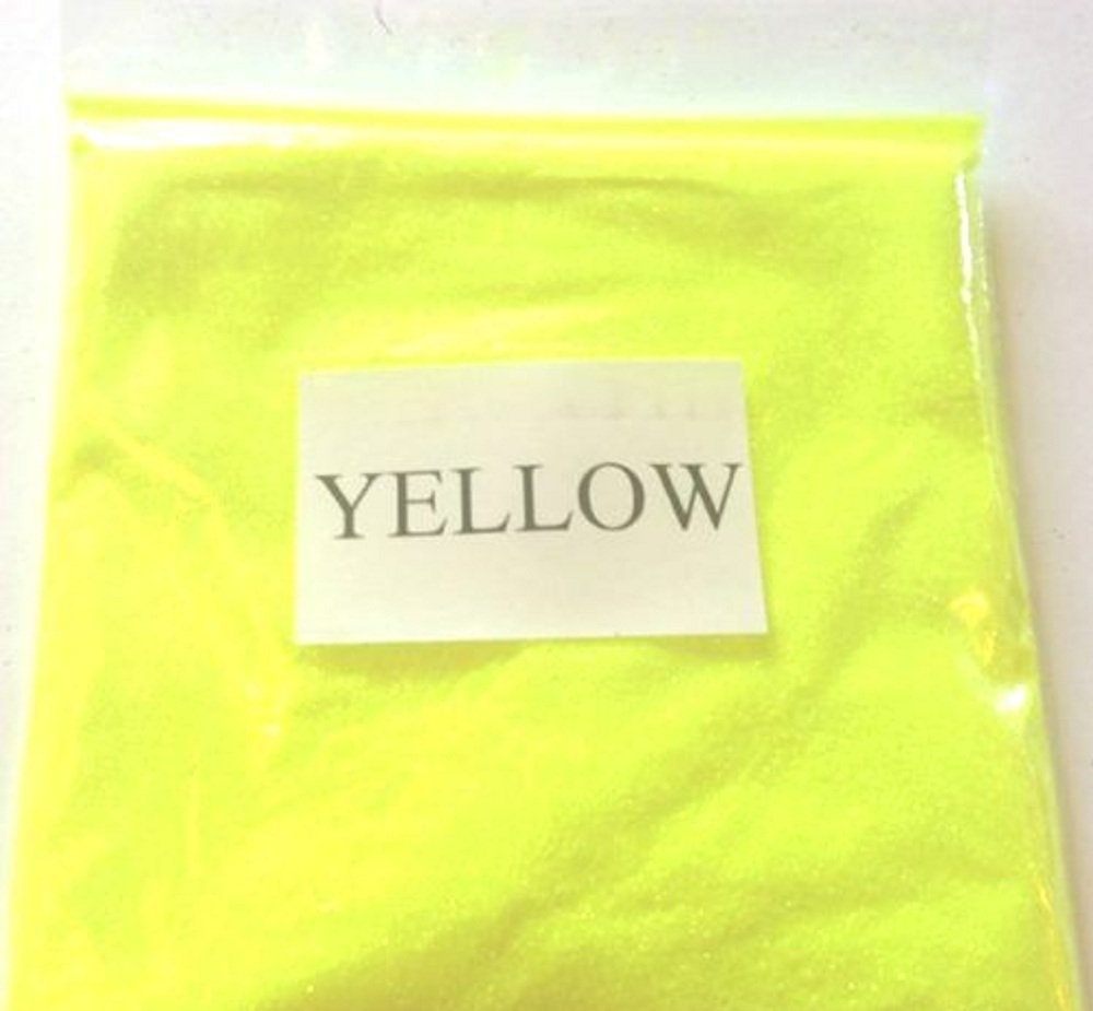 Yellow 100G Neon Glitter Ultra Fine Wine Glass Art And Craft Nail Art Scrapbooking Non Toxic