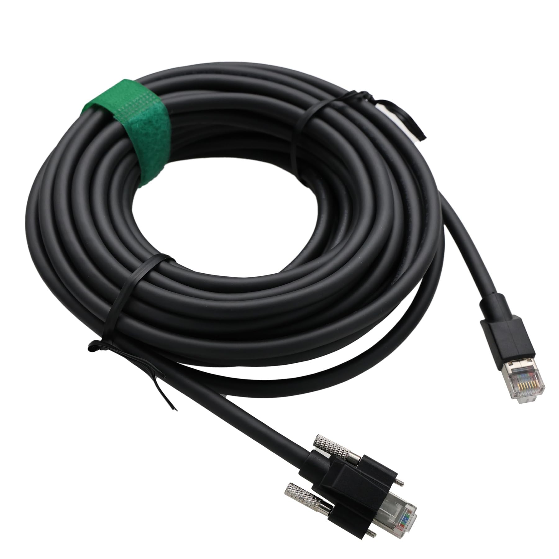 HangTon Cavo Gigabit Ethernet GigE CAT6A per Allied Vision Basler Baumer Cognex Dalsa HikRobot iDS Jai Imaging Camera a PC Vision System PC, bloccaggio orizzontale a RJ45, catena di trascinamento, PVC