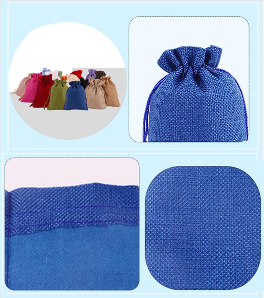 Sacchetti In Cotone Con Cordino - 12 Pezzi, Riutilizzabili, Per Gioielli, Trucchi, Monete, Bomboniere, Regali - Foto 10