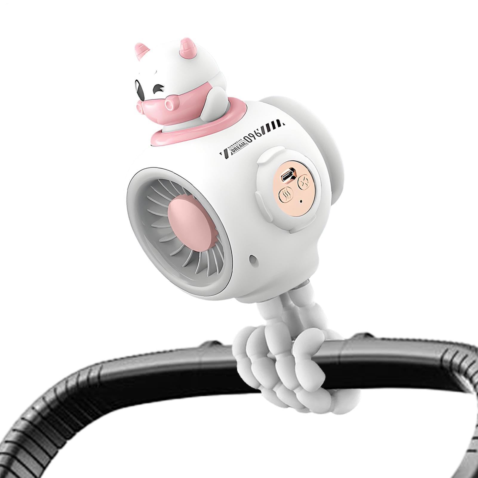 Ventilatore Portatile Per Passeggino Ventilatore Rinfrescante Per | 3 Velocità Regolabili, Alimentazione USB E Design Compatto Per Shopping, Campeggio, Auto E Viaggi All’Aperto