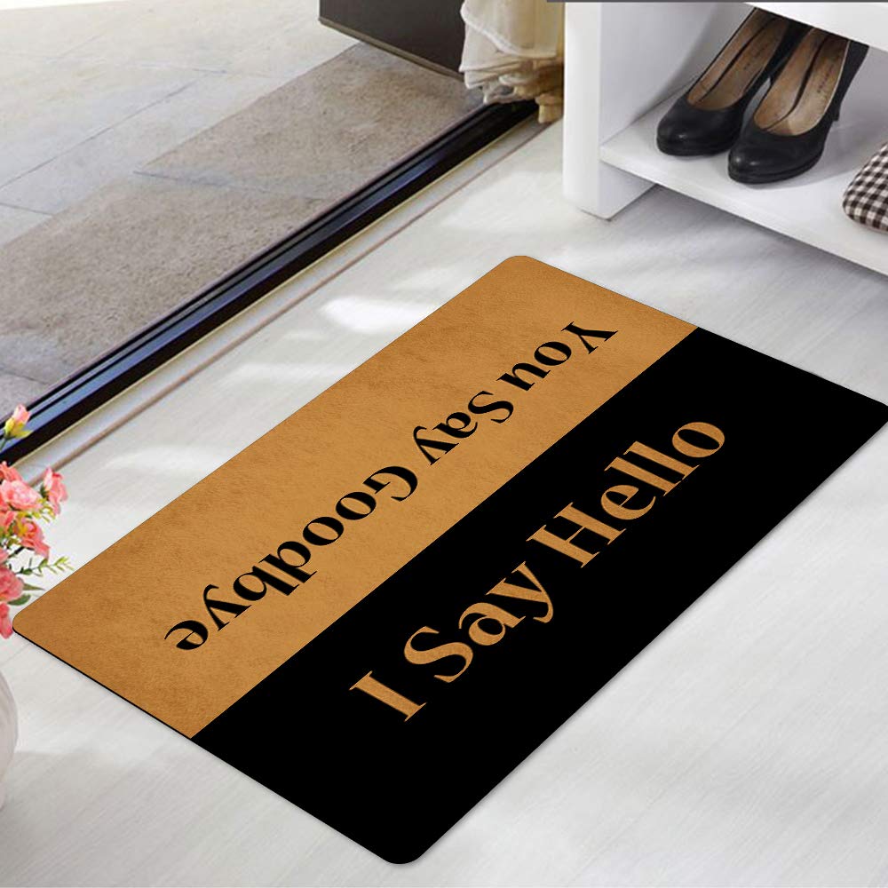 Assaoy Ho Why is You here Outdoor Door Mat,Funny Doormats Entrance Rubber Rugs Indoor Washable Indoor Outdoor Welcome Floor Mat Patio Home Decorative 23.6 X 15.7 in