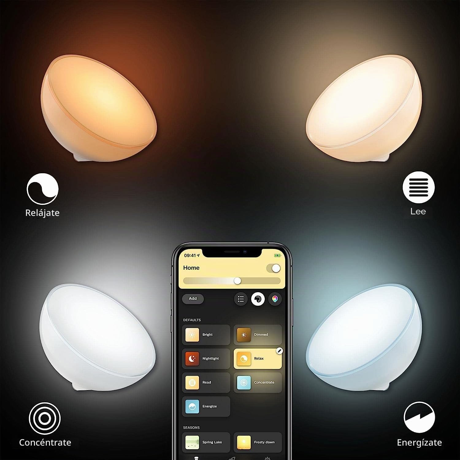 Philips Hue Go 2.0 Luz portátil inteligente con Bluetooth, funciona con Alexa y Google Assistant (paquete de 1)