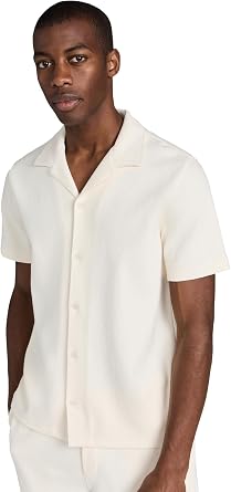 Vince Mens Boucle Button Down Shirt