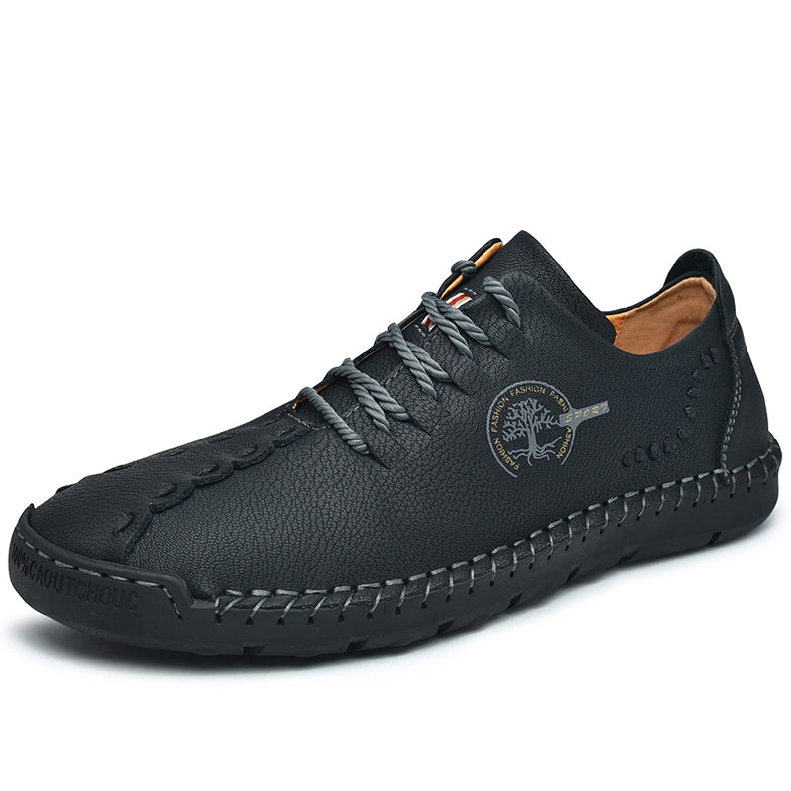Mokassins męskie buty do jazdy, lekkie, skórzane, wykonane ręcznie, miękkie, płaskie buty do noszenia w czasie wolnym, półbuty