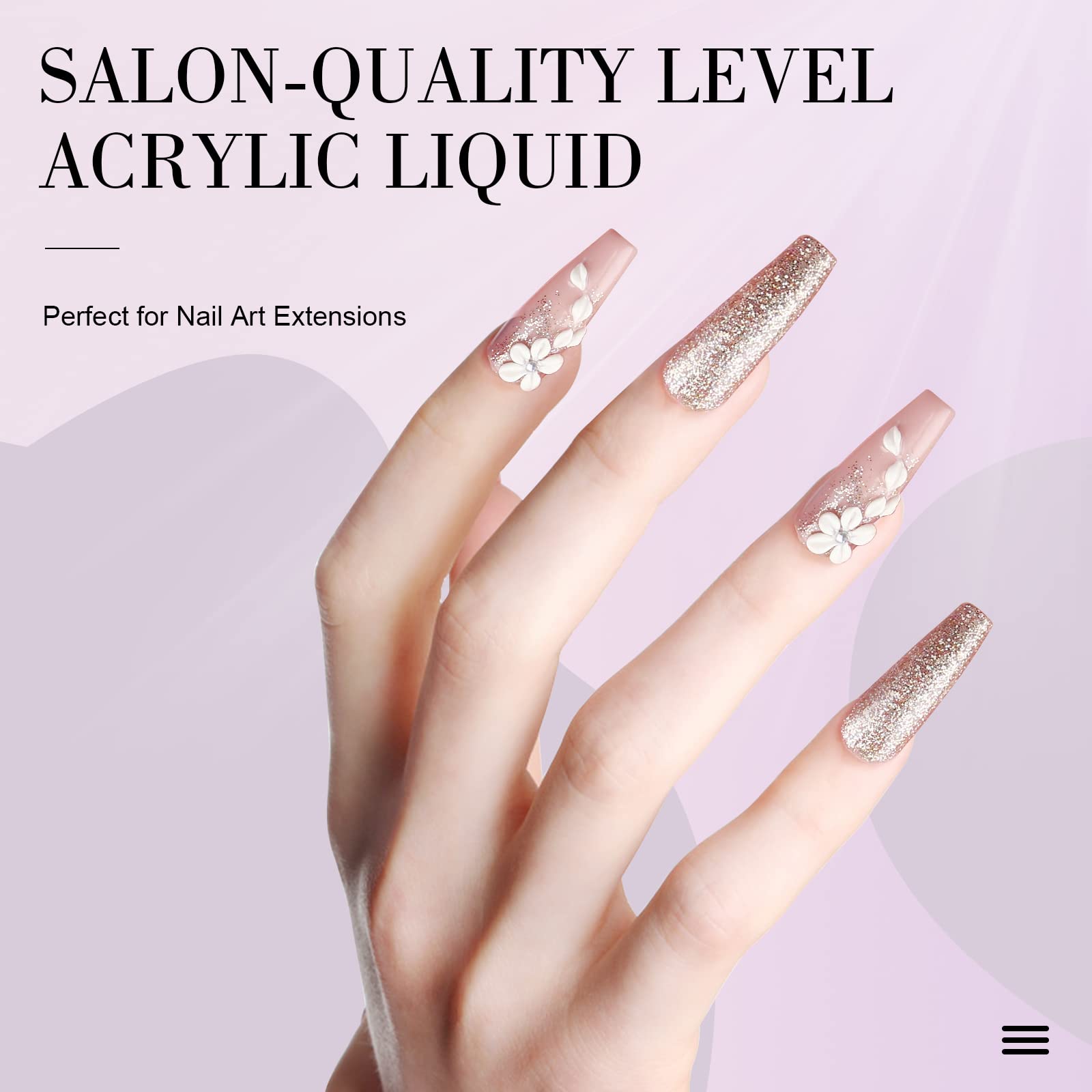Saviland Monomero Per Acrilico Unghie: 60ml Ema Acrylic Liquid Per Acrilico Per Unghie Nail Art Manicure Regalo Per Lei - 60ml
