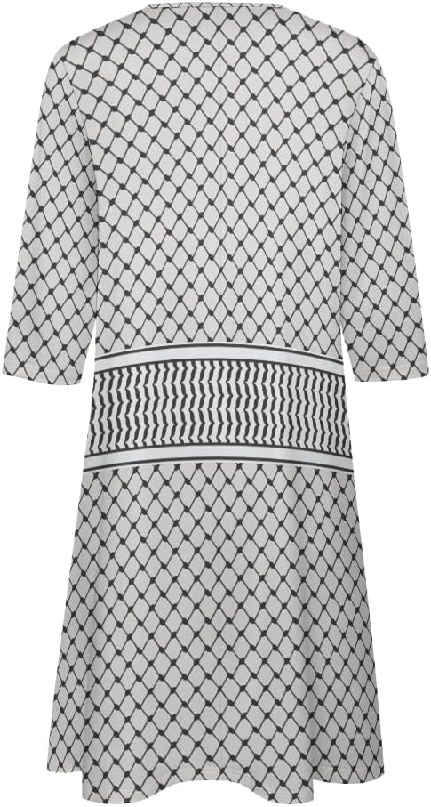 Palestinian keffiyeh A-Line Dress | Elegant Dress