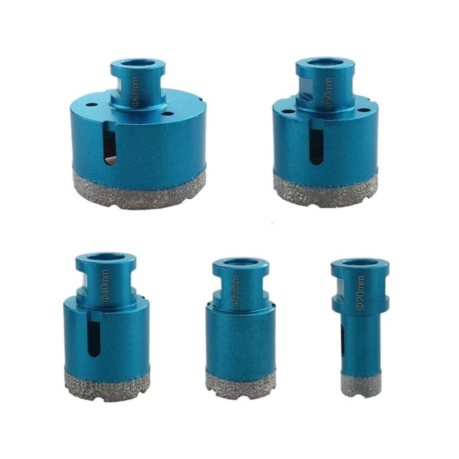 Punte diamantate 5pcs,seghe a tazza for brasatura M14 for porcellana