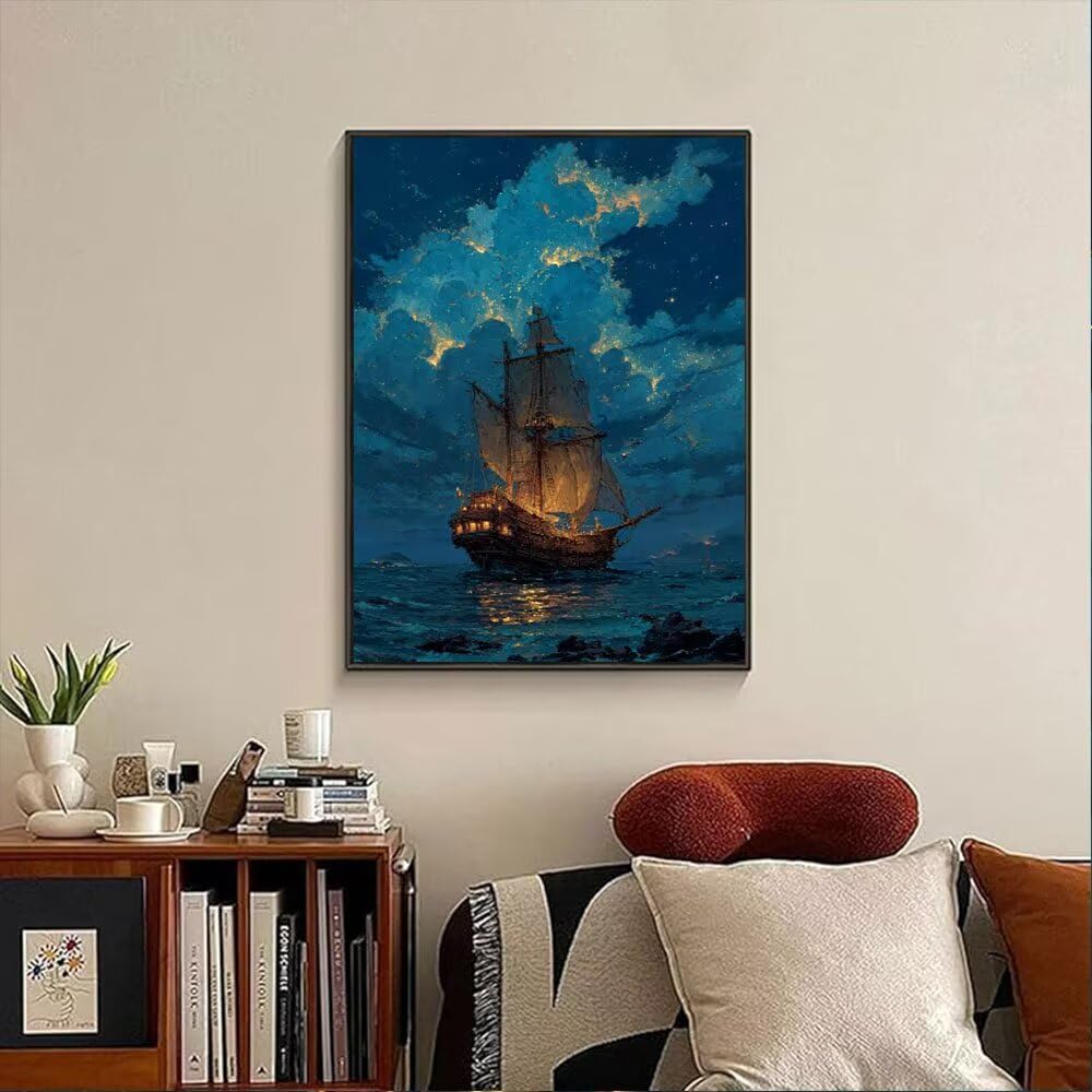 Diament Świeca Niebo Malarstwo Dorosłych Zestawów, 5D Okrągłe Diamenty Malarstwo Dzieci Malarstwo, Diamant Art Haft Cross Stitch Obrazy, Mozaika Sztuka Do Dekoracji Ściany Domu 90x120cm hJ8302