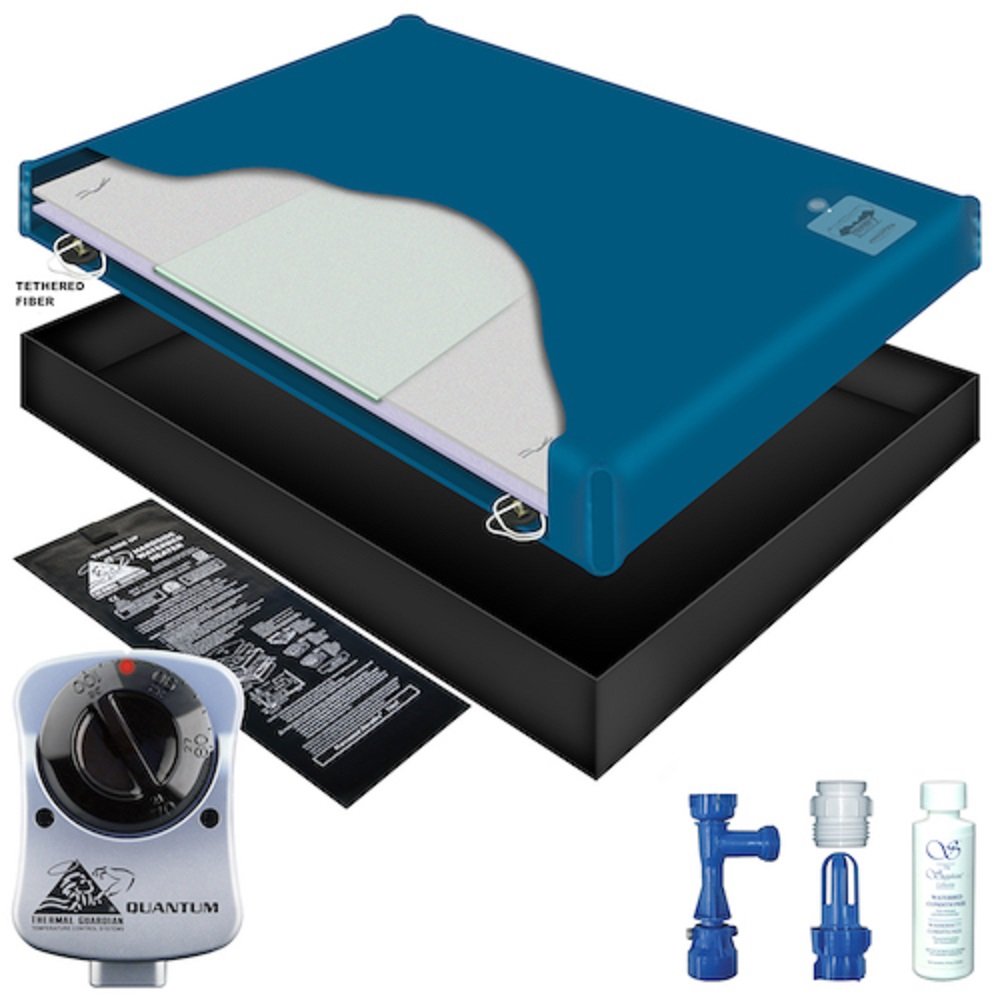 70% WAVELESS WATERBED Mattress/Liner/Heater/Fill Drain/Conditioner KIT (Queen 60x84 1SF-2G2)