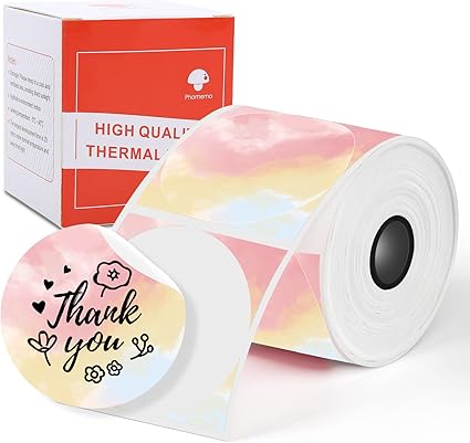 Phomemo Circle Labels 3 Colors - 50x50mm Thermal Labels For M110/M120/M200 Printers