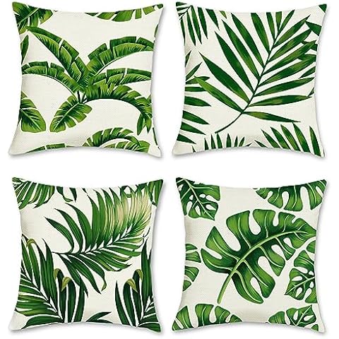 Housse de Coussin Bonhause Tropicale 40x40 cm Cover