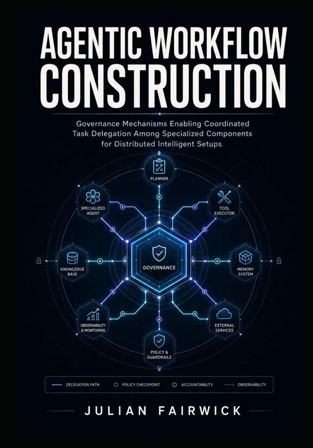 Agentic Workflow Construction: Governance mechanisms enabling coordinated task delegation among specialized components for distributed intelligent setups