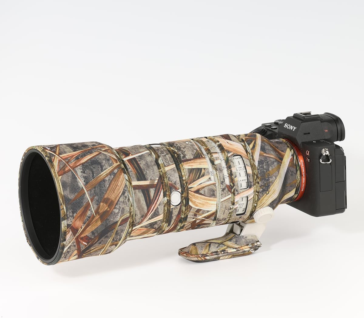 CHASING BIRDS Lens Camouflage Waterproof Coat for Sony FE 70-200mm F4 G OSS Rainproof Lens Protective Cover (Reed Camouflage)