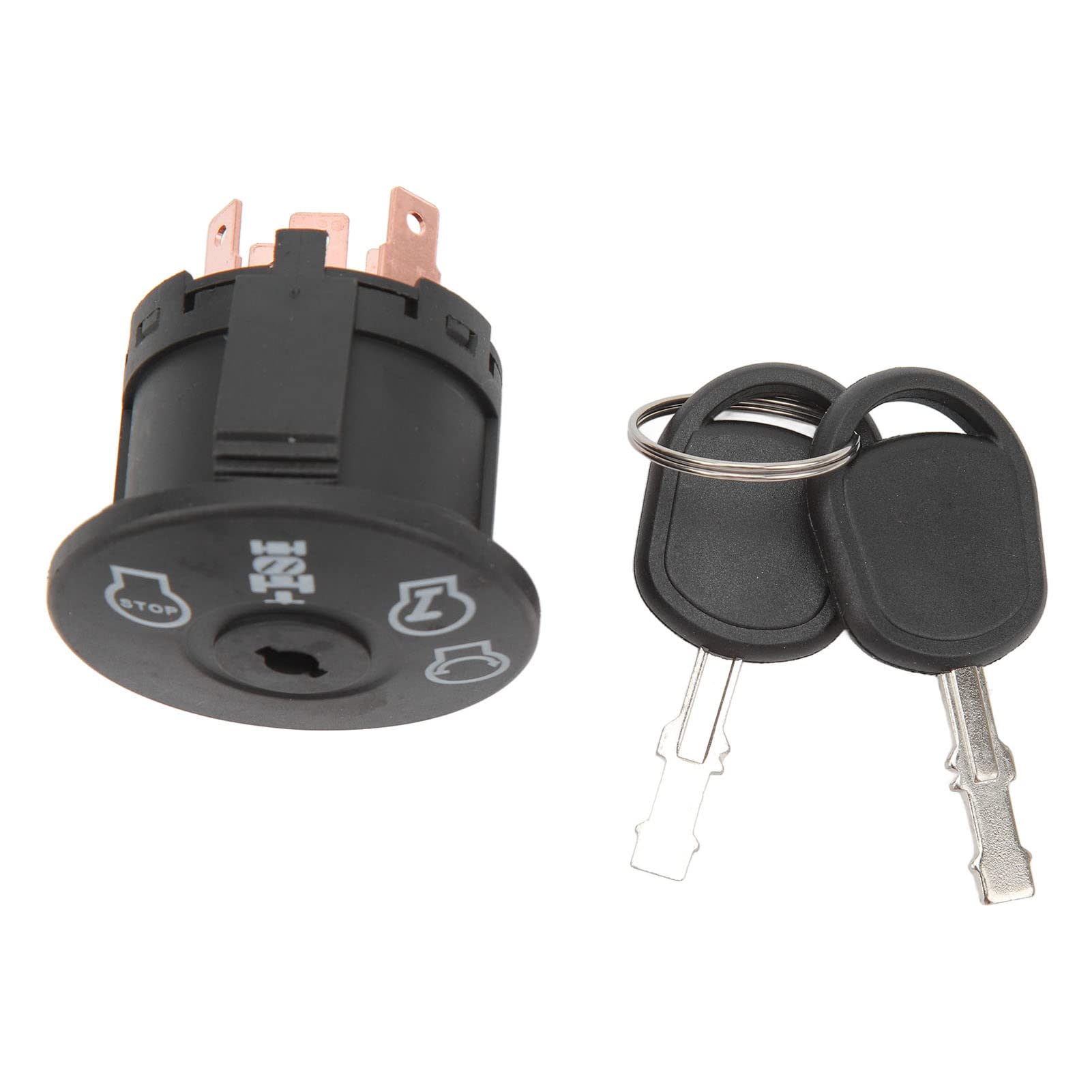 Fabater Rasenmäher-Traktor-Zündschalter, Zündanlassschalter mit Schlüsselaustausch, 4 Positionen Kompatibel mit AYP, , MPN, Delta, 532193350, 193350, 6900 49P1