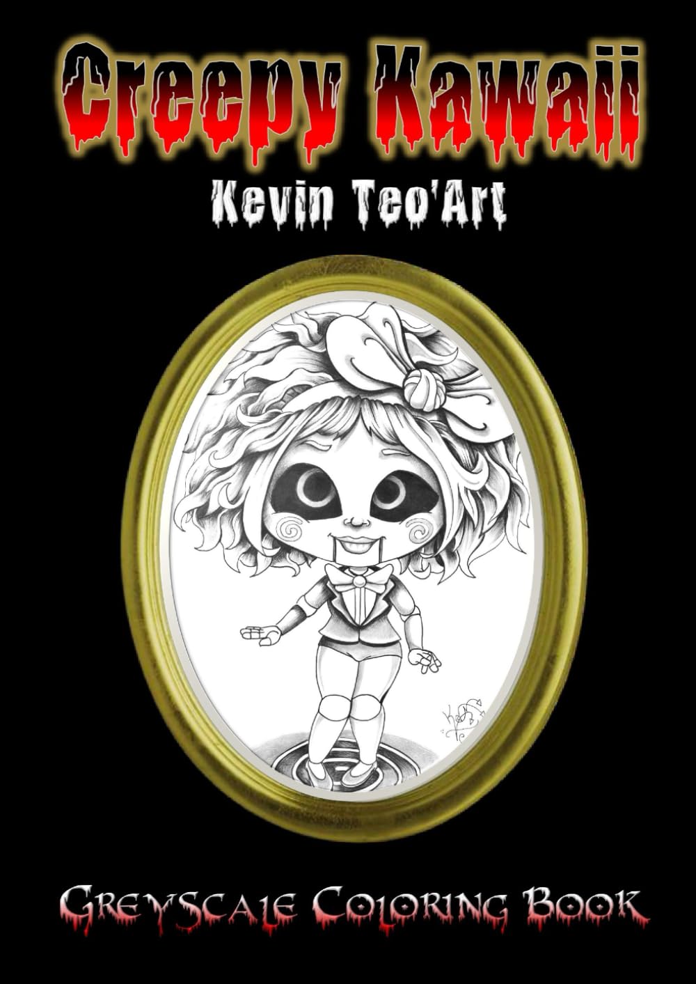 Creepy Kawaii: Greyscale Coloring Book (French Edition)