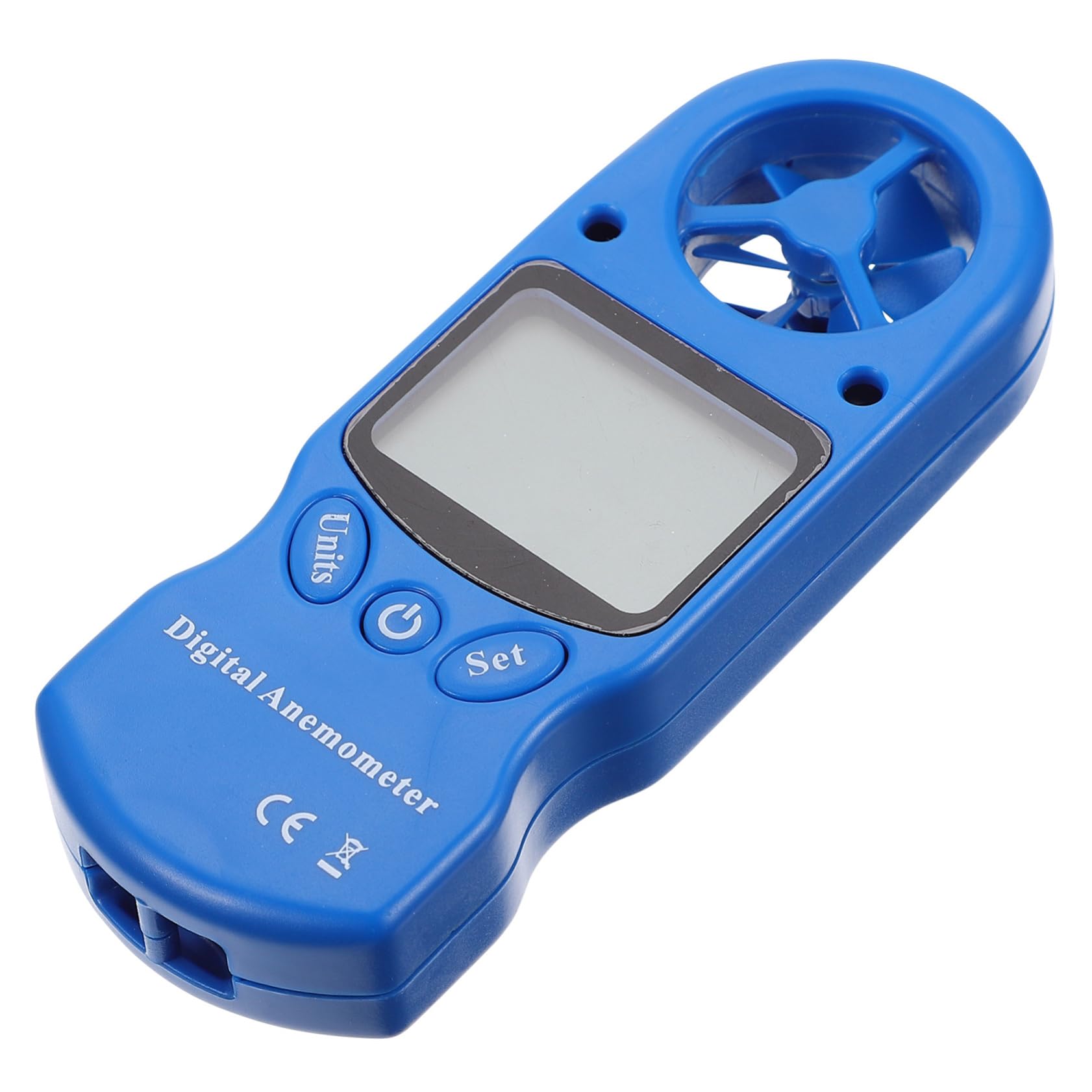 Termoigrometro Digitale Portatile Mini in Plastica con Misurazione Velocità Vento e Umidità, Include Borsa per Monitoraggio Ambientale e Ventilatore