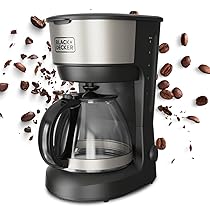 BLACK+DECKER – Macchina da Caffè Americano BXCO600E | 600W | 6 Tazze | Caraffa in Vetro Graduata | Filtro Permanente Rimovibile | Piastra Riscaldante | Facile da Pulire | Design Compatto